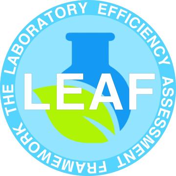 LEAF logo with wording: the Laboratory Efficiency Assessment Framework